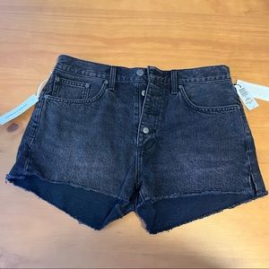 Denim Forum button-fly shorts